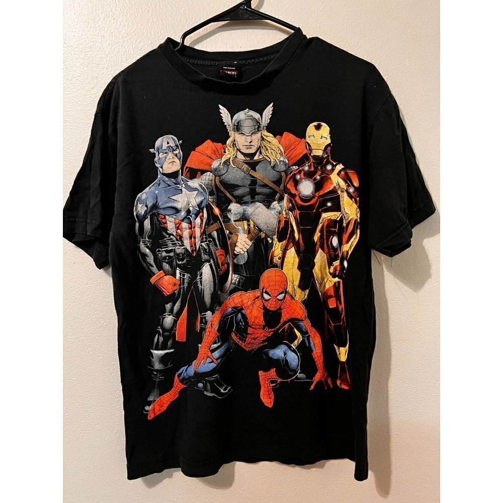 Men's Marvel Mad Engine Vintage Avengers Shirt Size S [EXCELLENT]